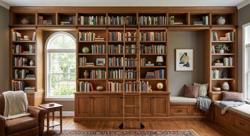 Built In Bookshelves Installation in Winston Salem, NC