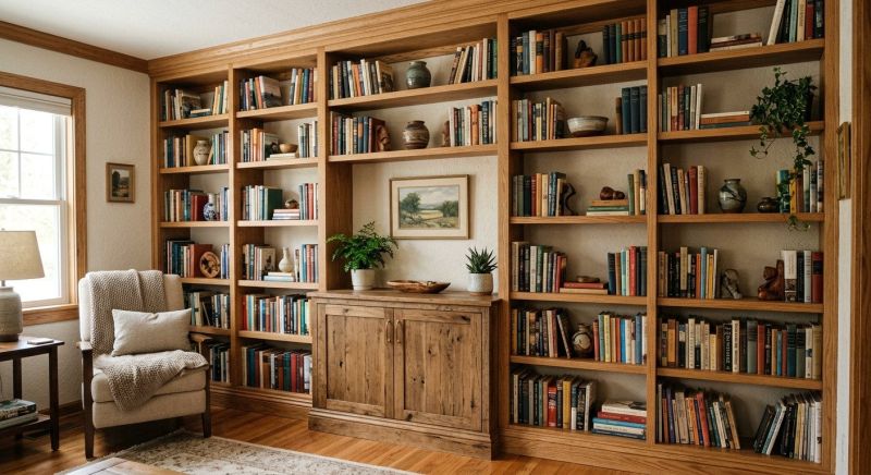 Custom Bookcase Installation in Frederick, MD