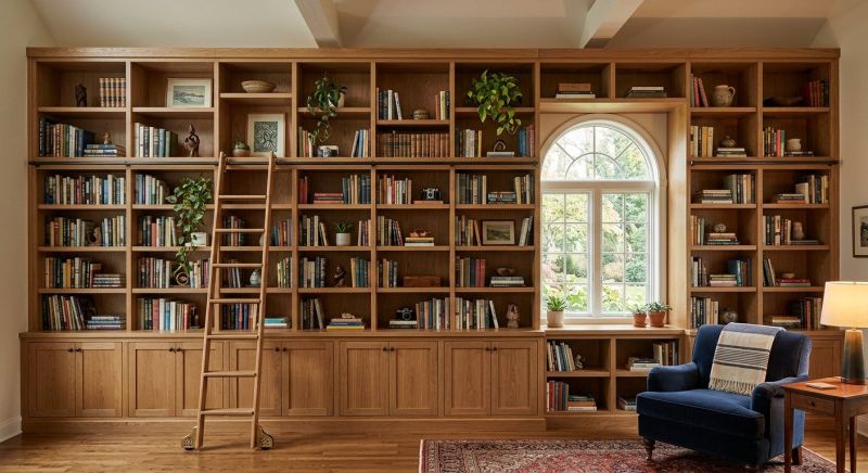 Custom Bookshelves Installation in Woodbridge, VA