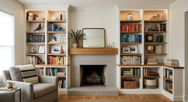 Fireplace Shelves Installation in Greensboro, NC